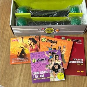 Zumba Fitness DVD Set with 1 lb toning sticks
